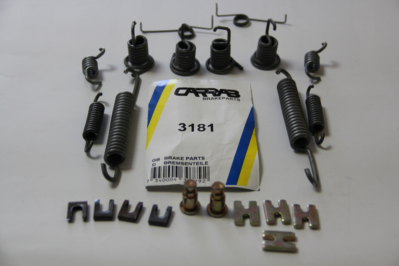 Ремкомплект задніх гальмівних колодок WP (Carrab) 3181 для Peugeot J7, J9, крос-код за Quick Brake 702, фото 1