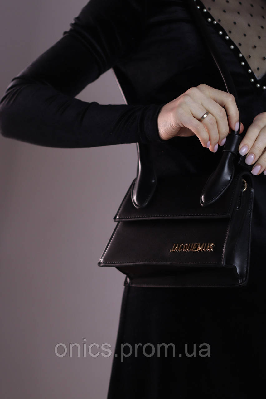 Женская сумка Jacquemus Le Chiquito Noeud black, женская сумка, Жакмюс черного цвета хорошее качество - фото 1 - id-p1930975950