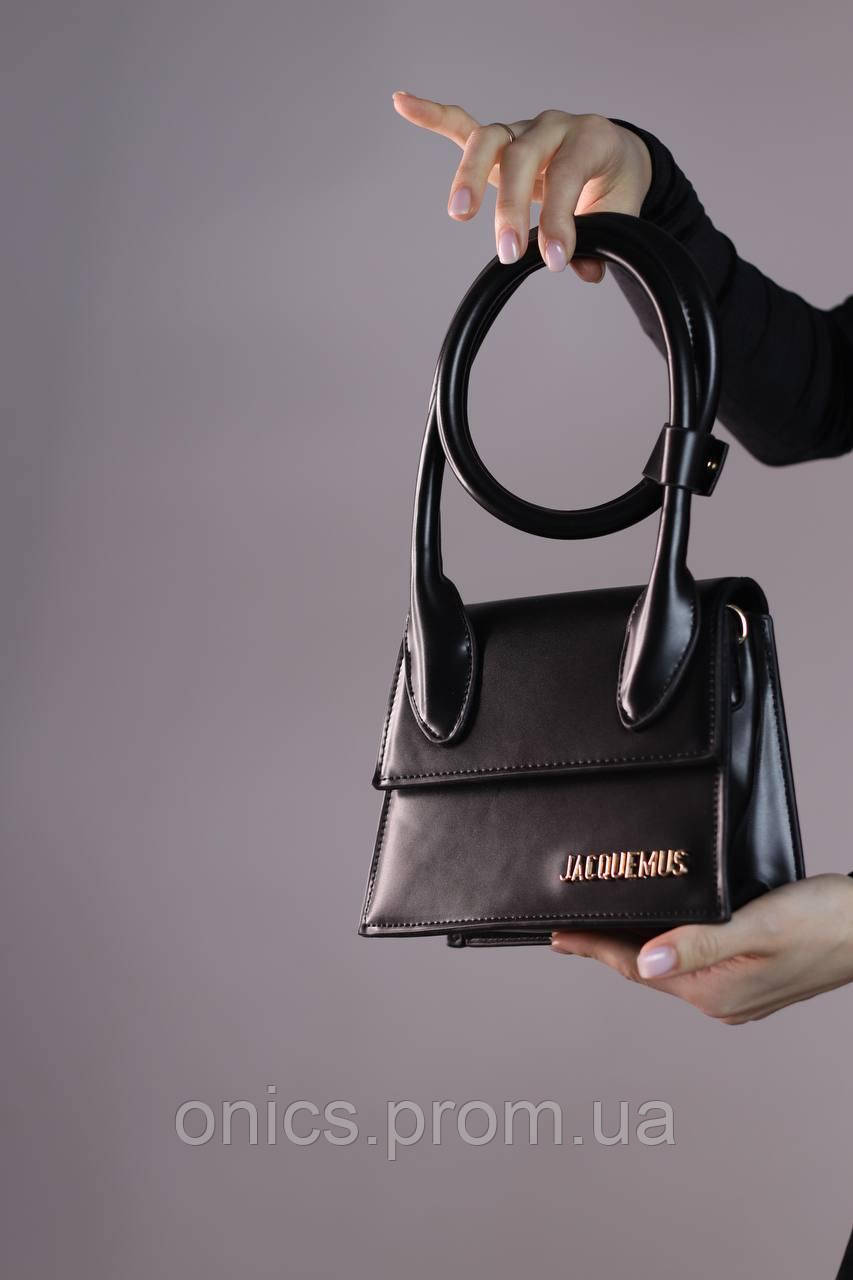 Женская сумка Jacquemus Le Chiquito Noeud black, женская сумка, Жакмюс черного цвета хорошее качество - фото 4 - id-p1930975950