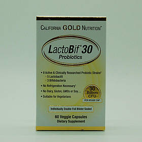 Пробіотики, California Gold Nutrition, 30 млрд, 60 капсул