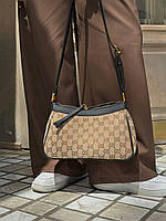 Женская Сумка GUССI / Гуччи сумочка женская из текстиля и эко-кожи стильная на плечо хорошее качество
