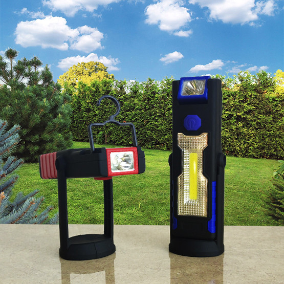 2 в 1 Лампа ліхтар, універсальна для кемпінгу, з магнітом та підвіскою