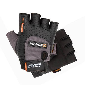 Рукавички для фітнесу Power System PS-2500 Power Plus Black/Grey S