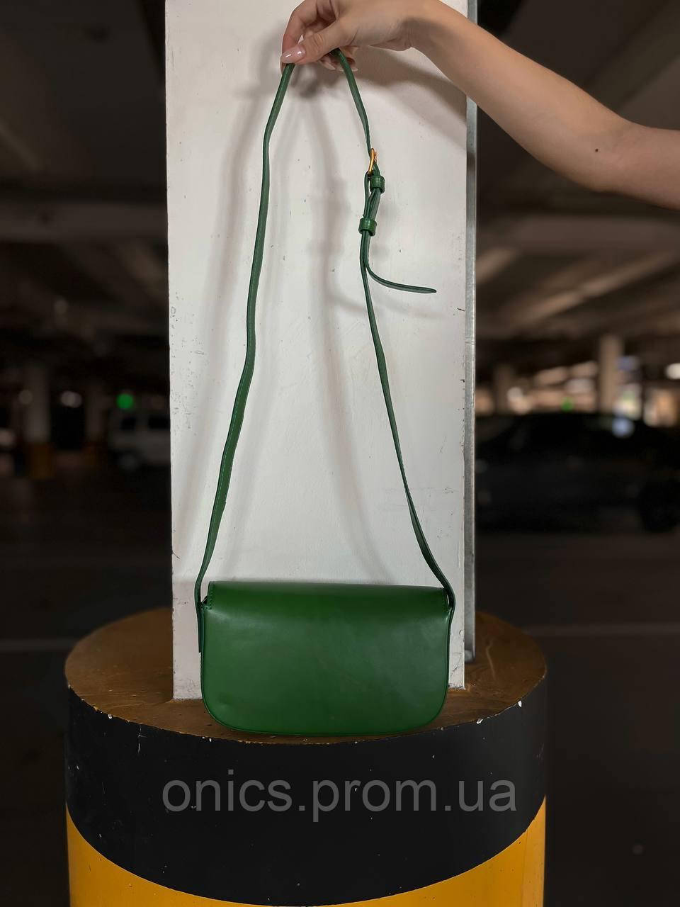 Женская сумка Celine mini green, женская сумка, брендовая сумка Селин зеленая хорошее качество - фото 1 - id-p1930976013