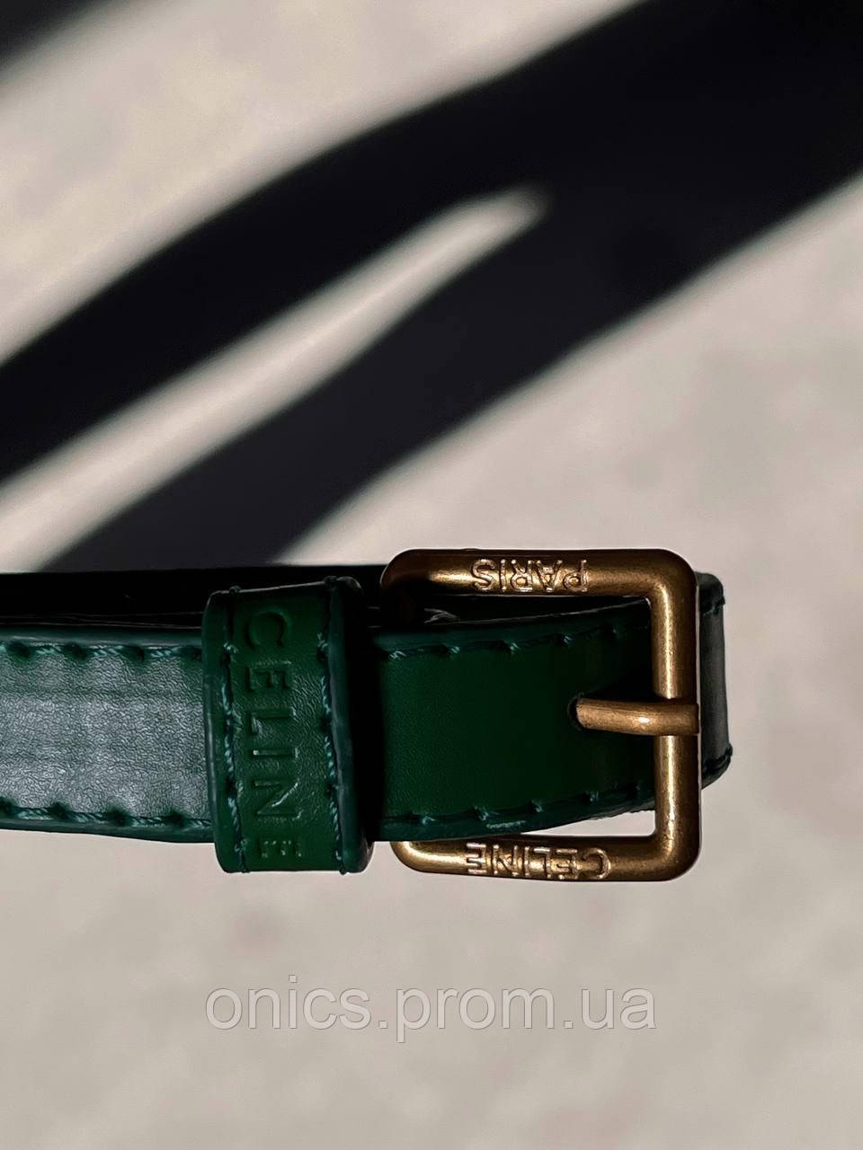 Женская сумка Celine mini green, женская сумка, брендовая сумка Селин зеленая хорошее качество - фото 3 - id-p1930976013