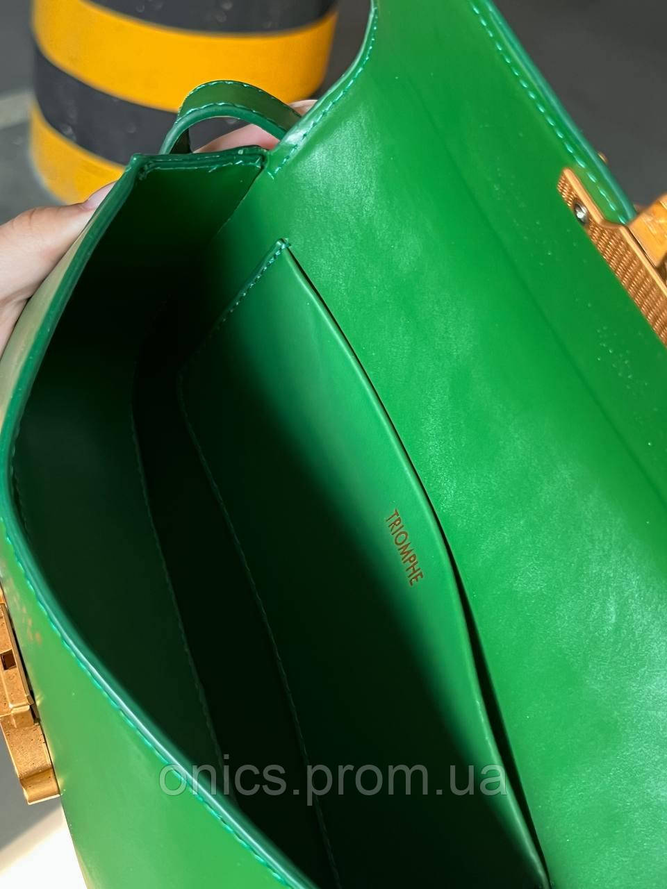 Женская сумка Celine mini green, женская сумка, брендовая сумка Селин зеленая хорошее качество - фото 8 - id-p1930976013