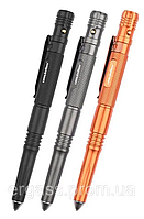 Ручка с фонариком с черными чернилами серая черная оранжевая