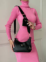Женский сумка из эко-кожи Prada / Прада на плечо сумочка женская кожаная стильная брендовая хорошее качество