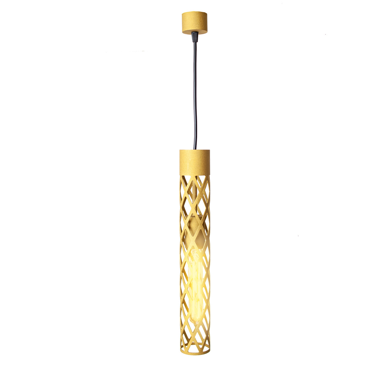 Світильник підвісний MSK Electric Flow у стилі лофт під лампу Е27 золото MR 6041 GD