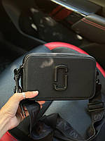 Сумка женская MJ черная на плечо сумочка женская кожаная стильная сумка на два отделение