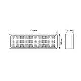 Світильник аварійний настінно-переносний 2W 200mm х 55mm х 30mm 6500K автономність 3-5 годин TITANUM, фото 2