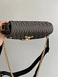 Стильна жіноча сумка LV wave grey жіноча сумка Луї Віттон сірого кольору, фото 3