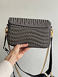 Стильна жіноча сумка LV wave grey жіноча сумка Луї Віттон сірого кольору, фото 4