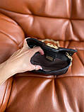 Сумка жіноча  GUCCI чорна на плече сумочка жіноча шкіряна стильна сумка на одне відділення, фото 6