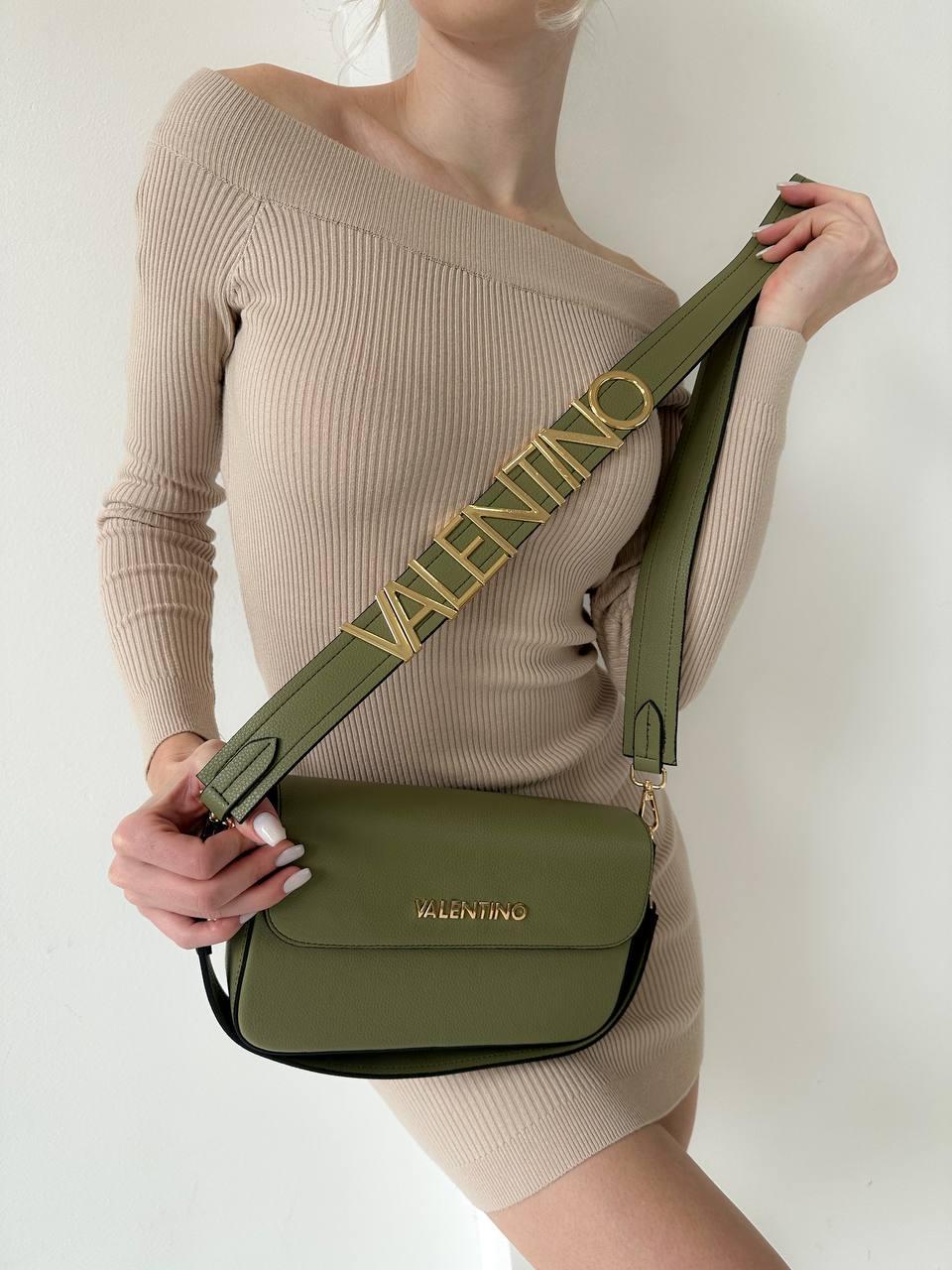 Жіноча сумка з екошкіри Valentino молодіжна, брендова сумка-клатч маленька через плече