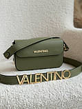 Жіноча сумка з екошкіри Valentino молодіжна, брендова сумка-клатч маленька через плече, фото 3
