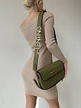 Жіноча сумка з екошкіри Valentino молодіжна, брендова сумка-клатч маленька через плече, фото 7