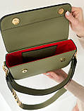 Жіноча сумка з екошкіри Valentino молодіжна, брендова сумка-клатч маленька через плече, фото 8