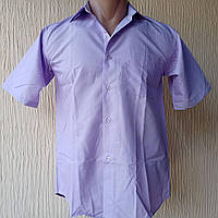 Рубашка Lagard короткий рукав, сиреневая