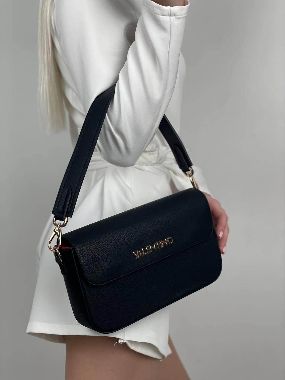 Жіноча сумка з екошкіри Valentino молодіжна, брендова сумка-клатч маленька через плече
