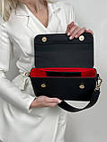 Жіноча сумка з екошкіри Valentino молодіжна, брендова сумка-клатч маленька через плече, фото 8