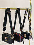 Жіноча сумка Marc Jacobs logo MJ Марк Джейкобс маленька сумка на плече легка сумка з екошкіри, фото 3