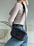Жіноча сумка Marc Jacobs logo MJ Марк Джейкобс маленька сумка на плече легка сумка з екошкіри, фото 9