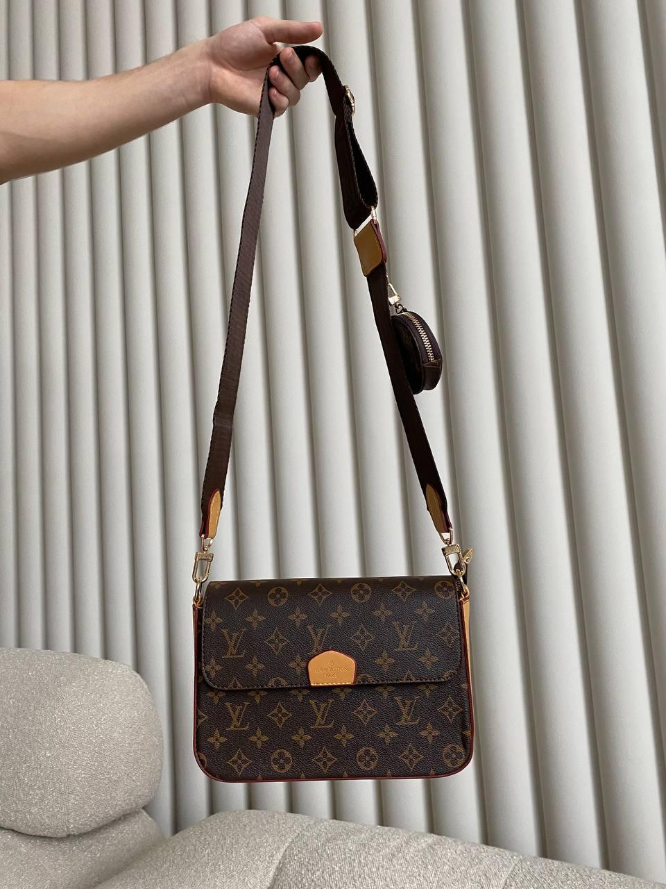 Жіноча сумка з екошкіри Луї Віттон Louis Vuitton LV молодіжна, брендова сумка