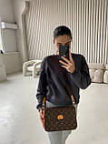 Жіноча сумка з екошкіри Луї Віттон Louis Vuitton LV молодіжна, брендова сумка, фото 4