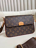 Жіноча сумка з екошкіри Луї Віттон Louis Vuitton LV молодіжна, брендова сумка, фото 5