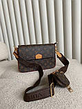 Жіноча сумка з екошкіри Луї Віттон Louis Vuitton LV молодіжна, брендова сумка, фото 6