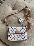 Жіноча сумка з екошкіри Луї Віттон Louis Vuitton LV молодіжна, брендова сумка, фото 10