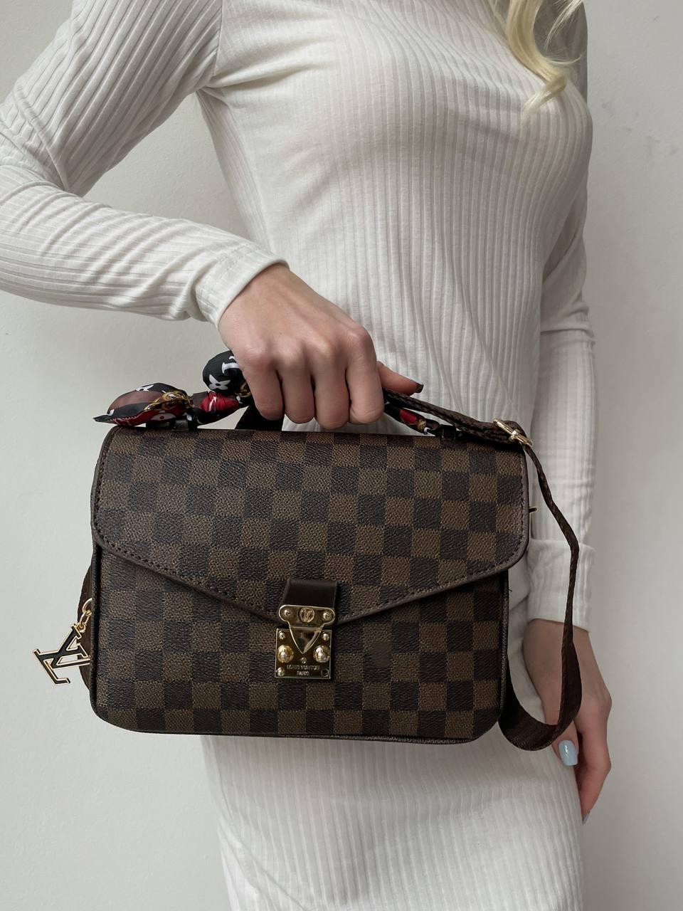 Жіноча сумка з екошкіри Луї Віттон Louis Vuitton LV молодіжна, брендова сумка