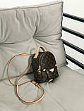 Жіночий рюкзак-сумка з екошкіри Луї Віттон Louis Vuitton LV backpack mini молодіжний, міський, брендовий, фото 2
