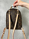 Жіночий рюкзак-сумка з екошкіри Луї Віттон Louis Vuitton LV backpack mini молодіжний, міський, брендовий, фото 3
