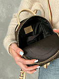 Жіночий рюкзак-сумка з екошкіри Луї Віттон Louis Vuitton LV backpack mini молодіжний, міський, брендовий, фото 10
