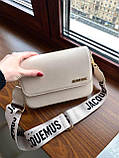 Жіноча сумка з екошкіри Jacquemus молодіжна, брендова сумка, фото 7