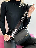 Жіноча сумка з екошкіри Jacquemus молодіжна, брендова сумка, фото 7
