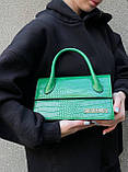 Жіноча сумка з екошкіри Jacquemus молодіжна, брендова сумка, фото 3