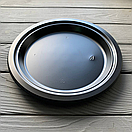 Тарілка плоска 220мм Преміум Чорна PS (25/1200) ТП220Ч, фото 2