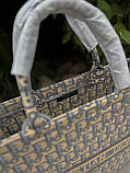 Жіноча Сумка Christian Dior стильна текстильна сумка якість люкс Крістіан діор сумка брендова сумка, фото 4
