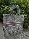 Жіноча Сумка Christian Dior стильна текстильна сумка якість люкс Крістіан діор сумка брендова сумка, фото 6