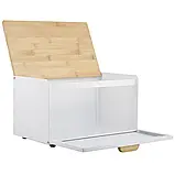 Хлібниця Kamille 35,8см нержавіюча сталь та бамбук (колір білий), фото 8