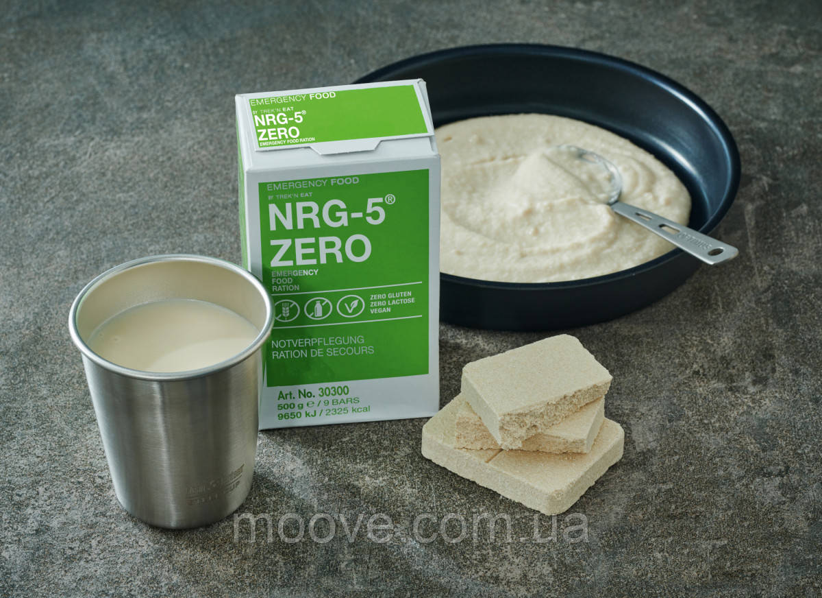 Emergency Food Аварійне харчування Emergency Food Злакові брикети без глютену NRG-5 Zero 500 г