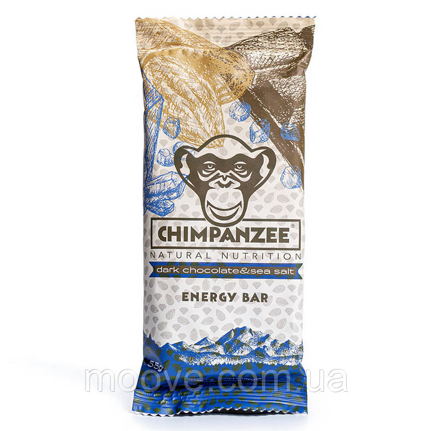 Chimpanzee Chimpanzee Energy Bar Dark Chocolate Sea Salt