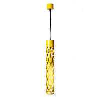 Светильник подвесной MSK Electric Flow в стиле лофт под лампу Е27 желтый NL 6041 YL