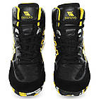 Борцовки замшеві Difeno Wrestling 2008C-4 розмір 37 Black-Yellow, фото 6