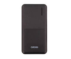Повербанк 15000mAh Grixx GREXTBP15DB02 (індикатор рівня заряду, 2x USB, micro USB, Type-C)