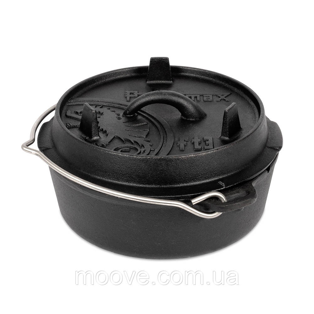 Petromax Казан-жарівня чавунна Petromax Dutch Oven ft3 плоске дно 1,6 л