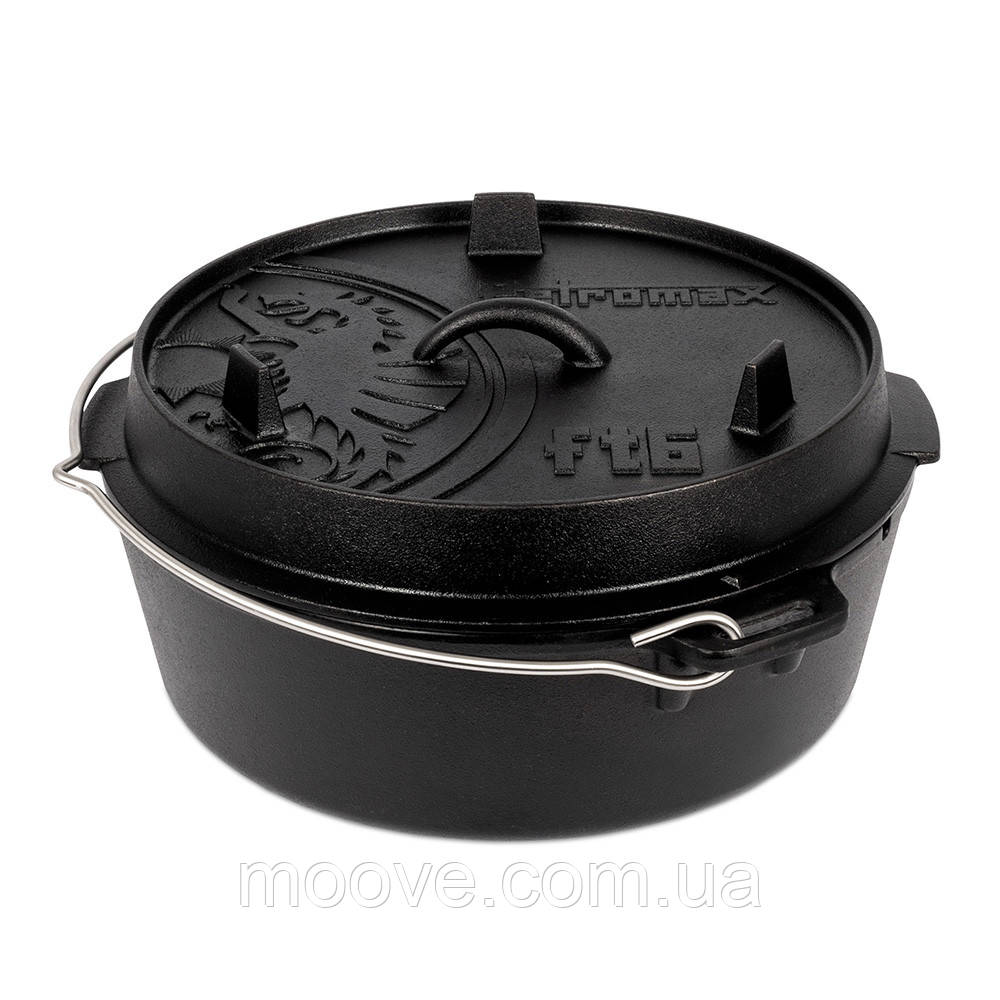 Petromax Казан-жарівня чавунна Petromax Dutch Oven ft6 плоске дно 5,5 л